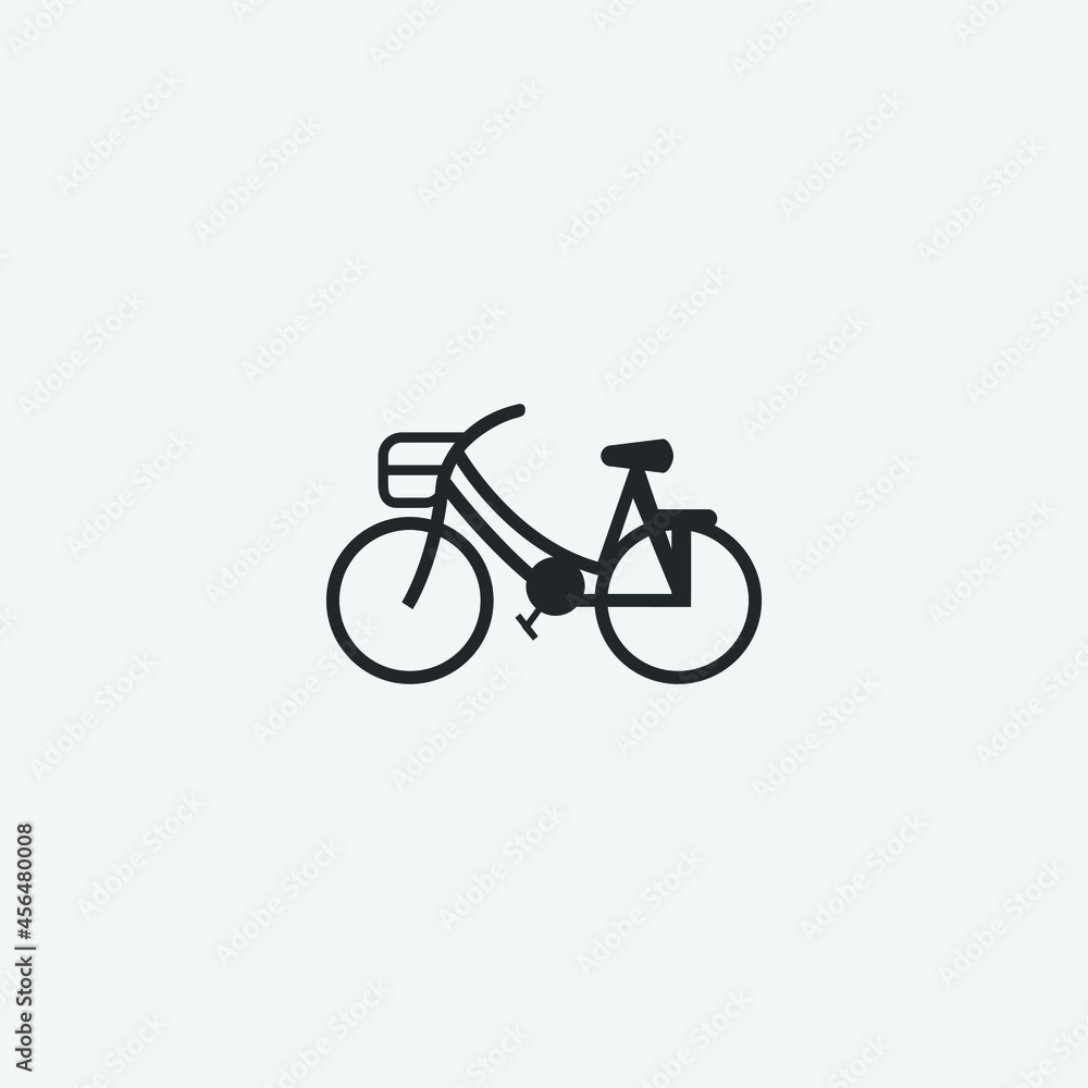 Bicycle vector icon illustration sign