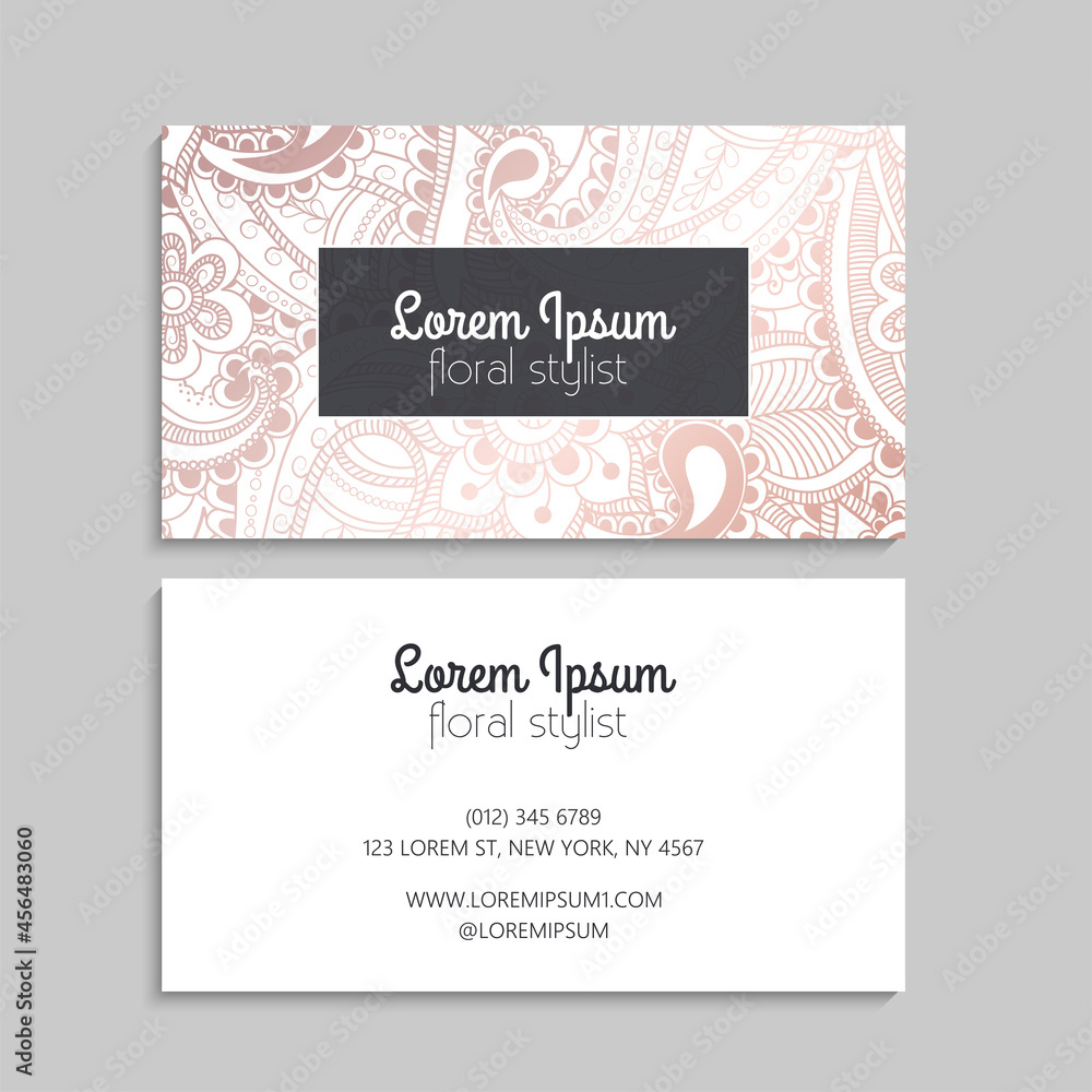 Business Card Set. Vector illustration. EPS10