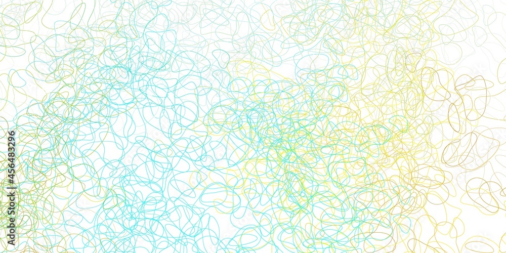 Light blue, yellow vector backdrop with chaotic shapes. Light blue, yellow vector backdrop with chaotic shapes.