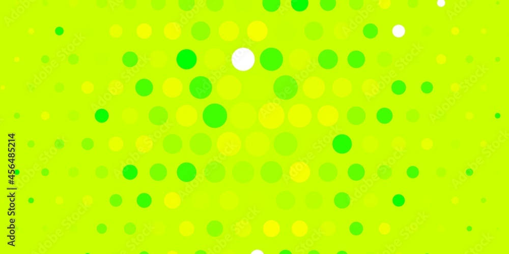 Light Green, Yellow vector template with circles. Light Green, Yellow vector template with circles.