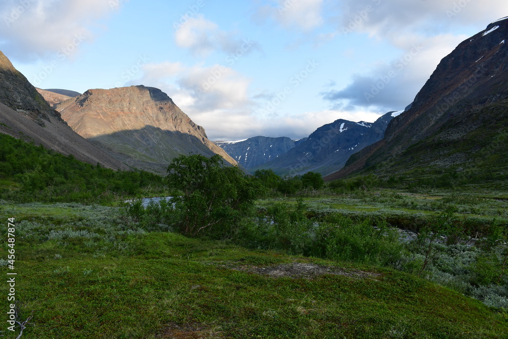 landscape with mountains and trees landscape with mountains and trees
