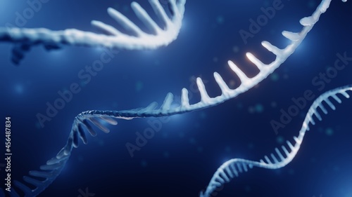 Single helix RNA, Epigenetics concept photo