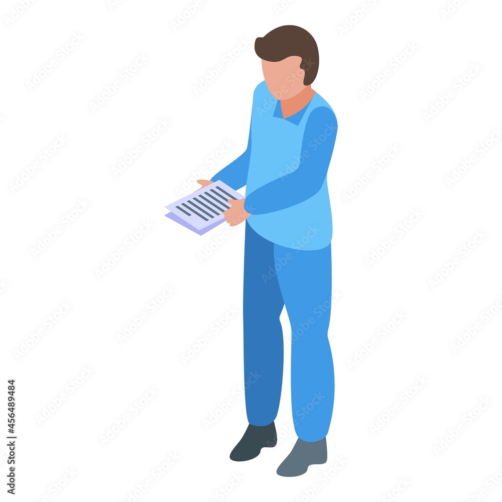 Student boy icon isometric vector. School young. Teen people Student boy icon isometric vector. School young. Teen people