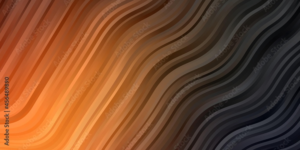 Dark Orange vector pattern with curves. Dark Orange vector pattern with curves.