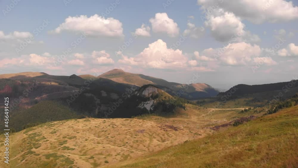 Mountain fields road in Montenegro Mountain fields road in Montenegro