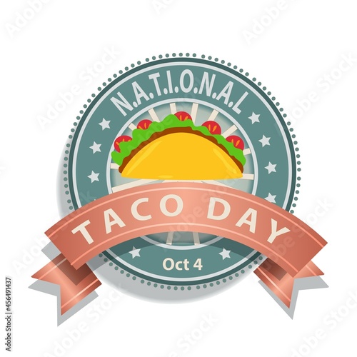 National Taco Day Sign and Badge