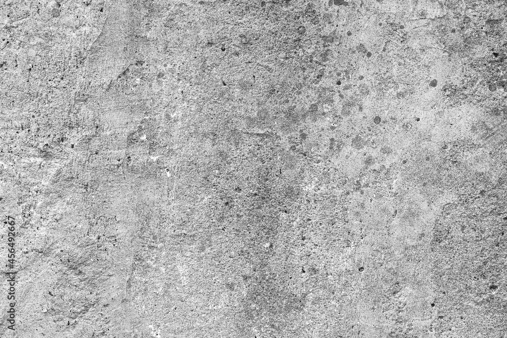 Grunge concrete background. Grunge black and white monochrome plaster cement wall texture background. Old wall backdrop texture. Detail concrete wall