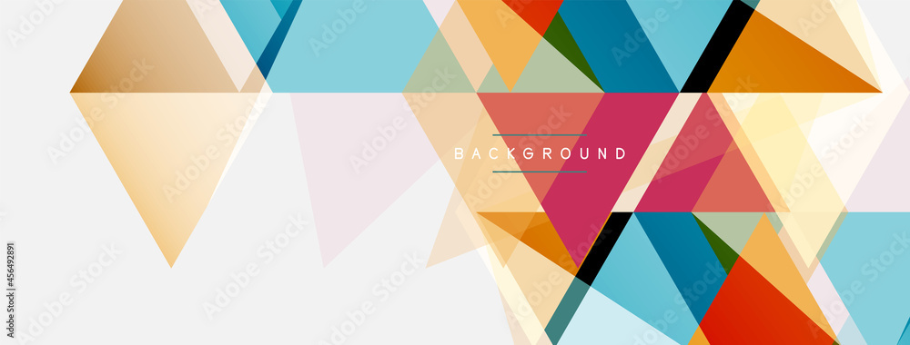 Mosaic triangles geometric background. Techno or business concept, pattern for wallpaper, banner, background, landing page Mosaic triangles geometric background. Techno or business concept, pattern for wallpaper, banner, background, landing page