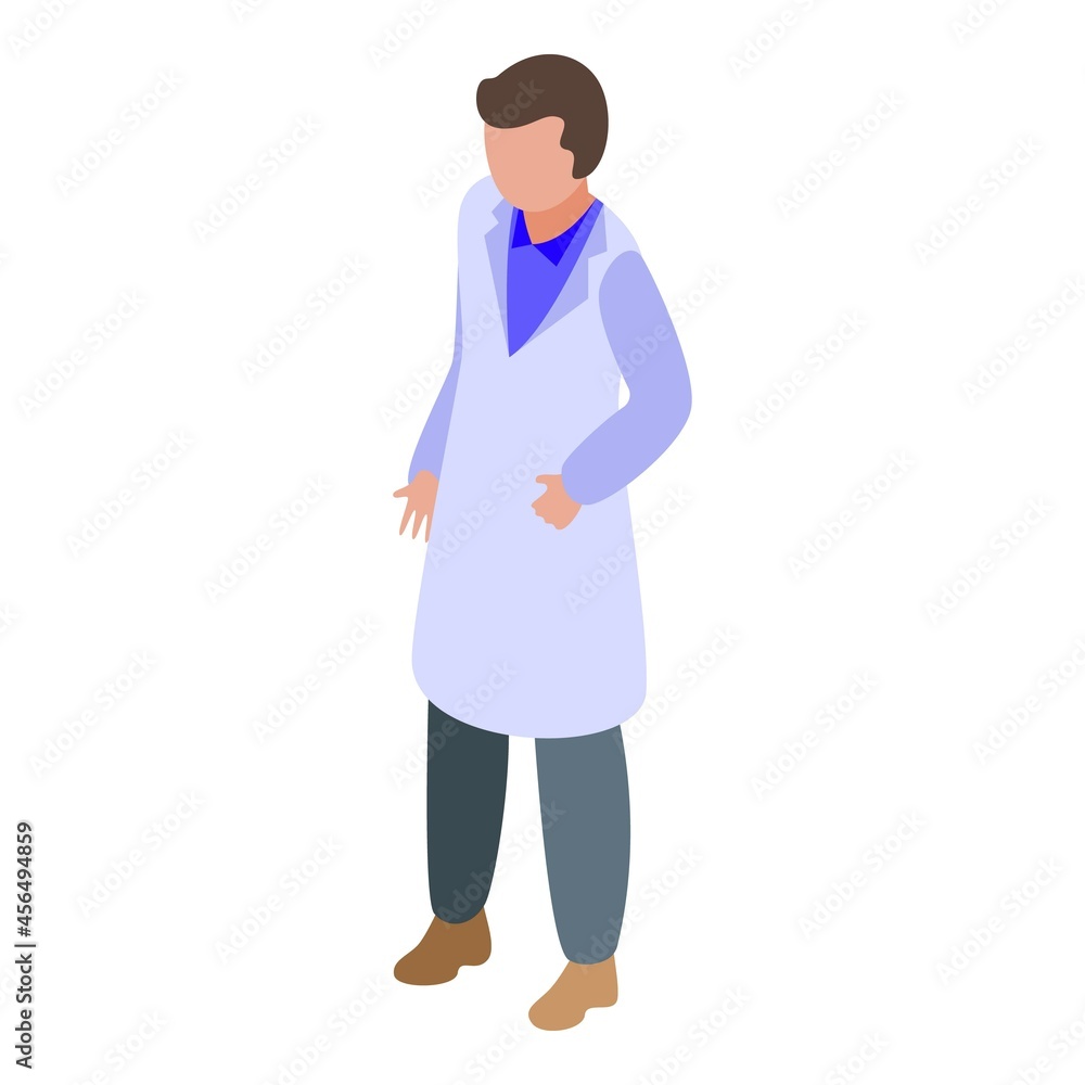 Sonograph doctor icon isometric vector. Ultrasound pregnant. Baby examination Sonograph doctor icon isometric vector. Ultrasound pregnant. Baby examination
