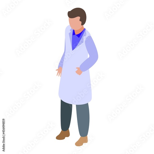 Sonograph doctor icon isometric vector. Ultrasound pregnant. Baby examination