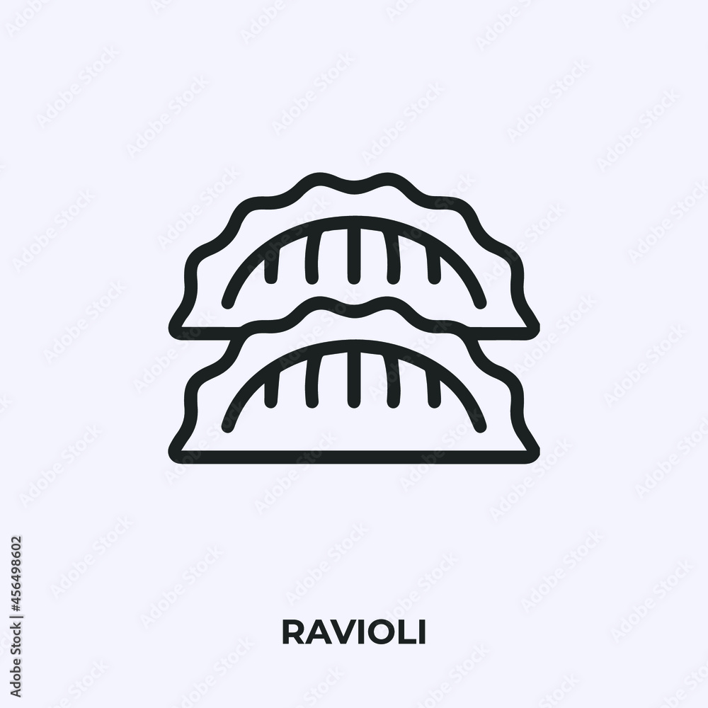 ravioli icon vector. Linear style sign for mobile concept and web design. ravioli symbol illustration. Pixel vector graphics - Vector. ravioli icon vector. Linear style sign for mobile concept and web design. ravioli symbol illustration. Pixel vector graphics - Vector.