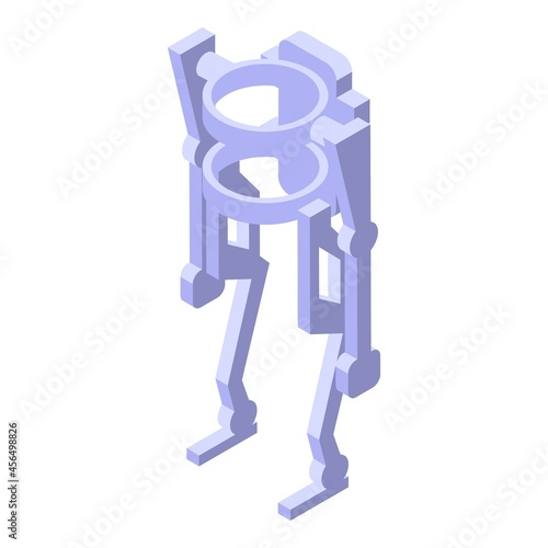 Exoskeleton icon isometric vector. Robot suit. Human exosckeleton