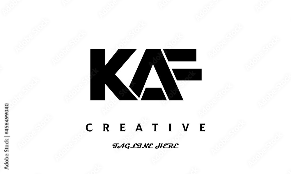 KAF creative three latter logo design KAF creative three latter logo design