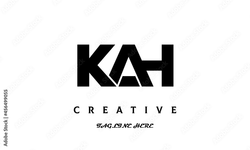 KAH creative three latter logo design