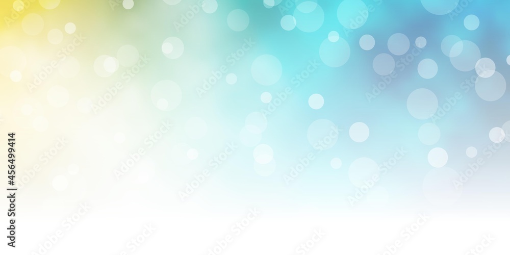 Obraz premium Light Blue, Yellow vector template with circles.