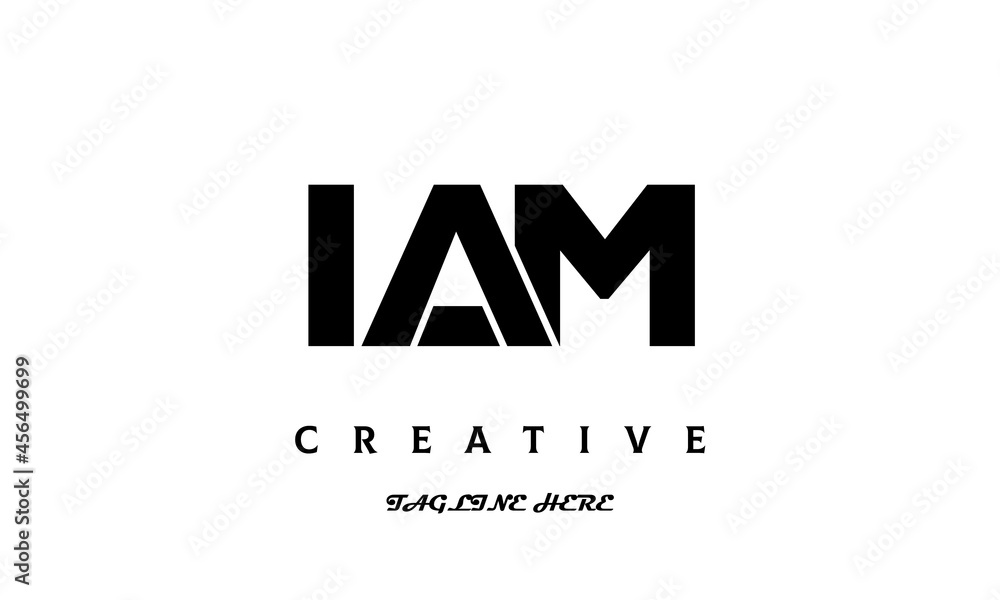 creative three latter IAM logo design