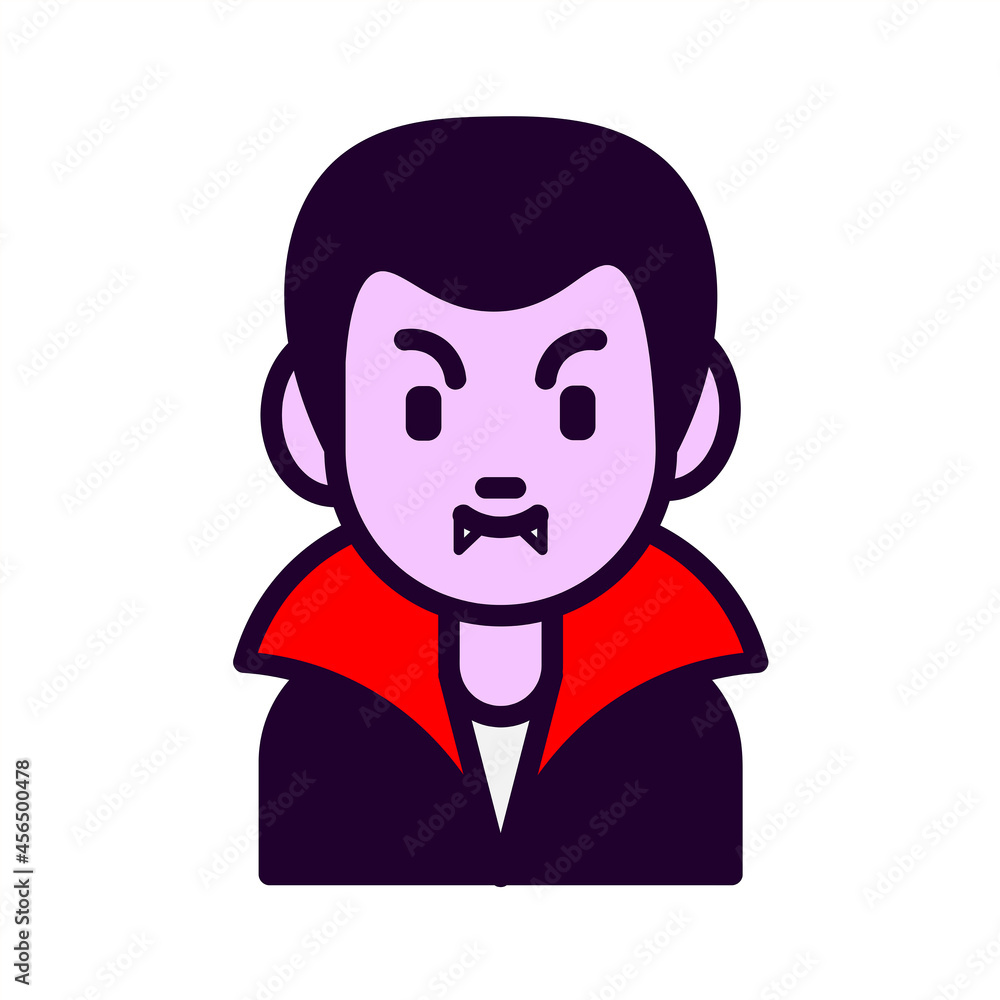 Cute Dracula - Amazing male figure vector icon of a dracula vampire suitable for website, apps, icon, sign, sticker, halloween, children book, and illustration in general - Vector Halloween Character Cute Dracula - Amazing male figure vector icon of a dracula vampire suitable for website, apps, icon, sign, sticker, halloween, children book, and illustration in general - Vector Halloween Character