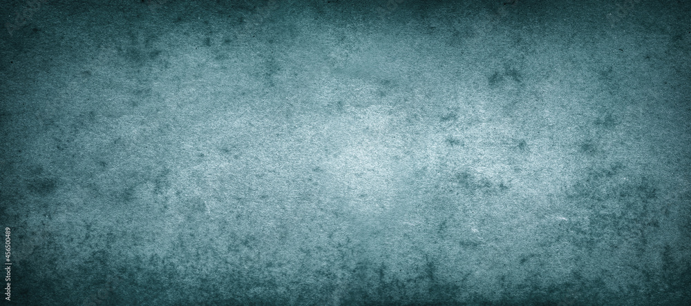 Turquoise paper. Vintage old blue paper abstract background.