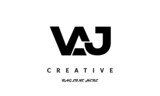 creative VAJ three latter logo design