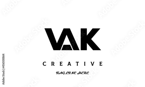 creative VAK three latter logo design