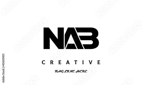creative NAB three latter logo design
