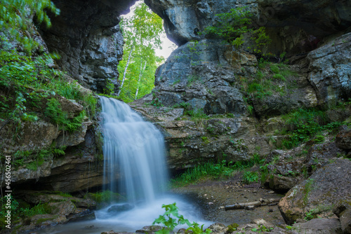 waterfall in the cave