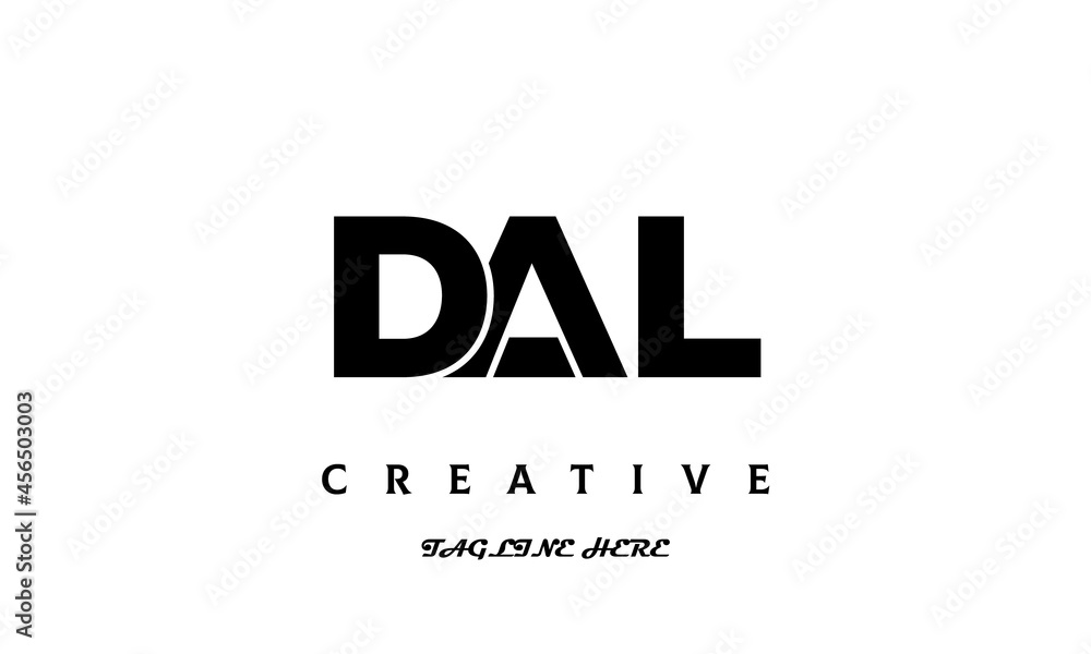 creative DAL three latter logo design