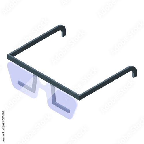 Smart glasses icon isometric vector. Wearable glass. Future vr
