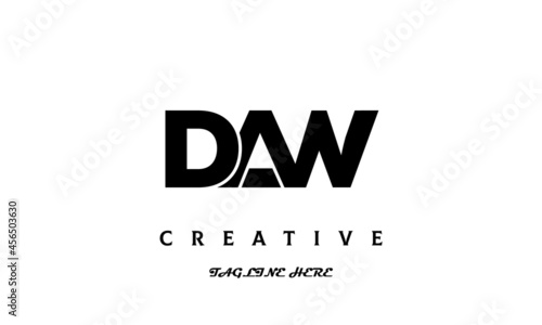 creative DAW three latter logo design