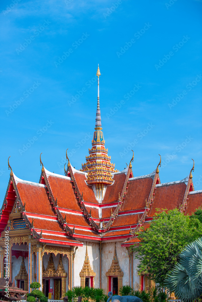 Building at the Buddhist temple of Wat Chalong, Chalong, Phuket, Thailand