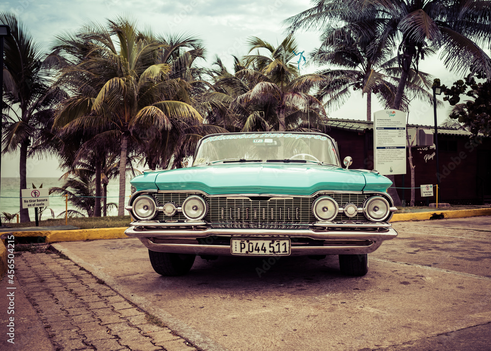 Varadero, Cuba - May 20, 2021: Streets of Varadero. Exotic retro cars Stock  Photo | Adobe Stock