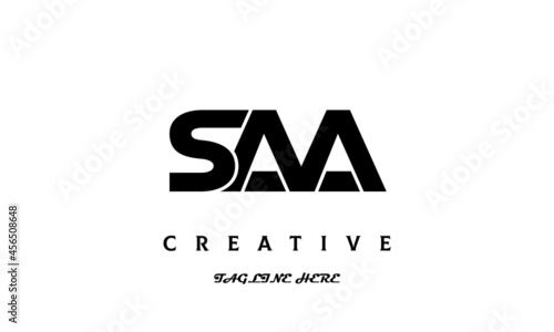 creative SAA three latter logo design