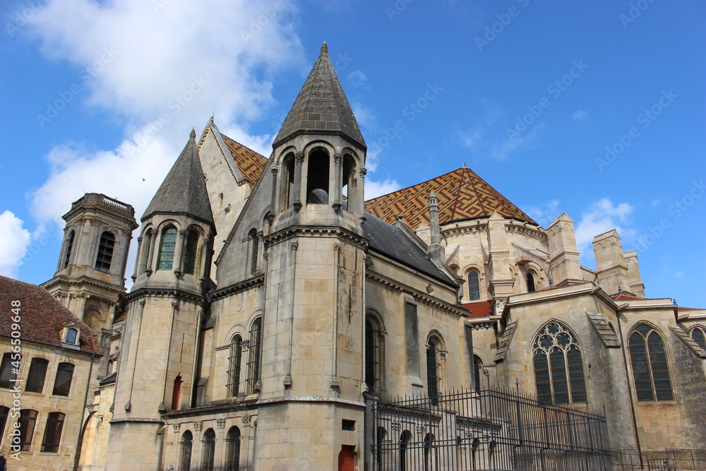 La cathédrale de Langres (vue latérale arrière)