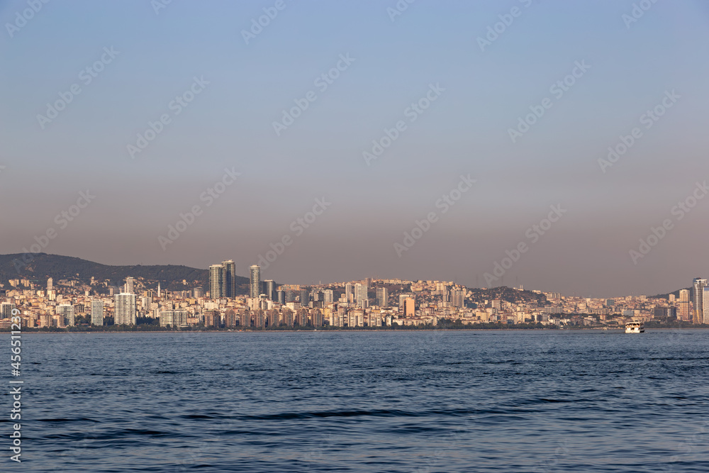 The coast of Istanbul view from Marmara sea, Turkey The coast of Istanbul view from Marmara sea, Turkey