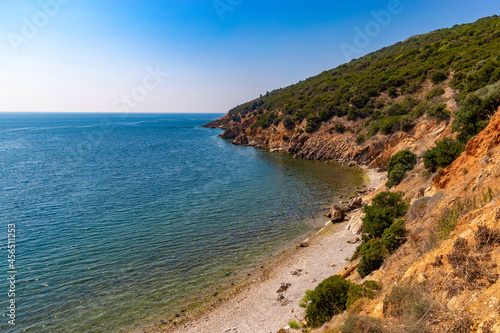 Fototapeta Naklejka Na Ścianę i Meble -  Beach on the Princes' Islands in the Sea of Marmara