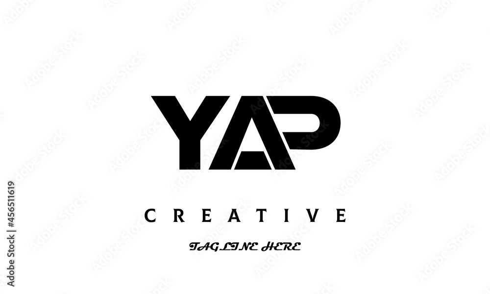 YAP creative three latter logo design YAP creative three latter logo design