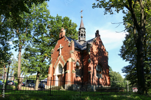 KLECZA DOLNA, POLAND - SEPTEMBER 11, 2021: Church of st. Lawrence Martyr in Klecza Dolna, Poland. photo