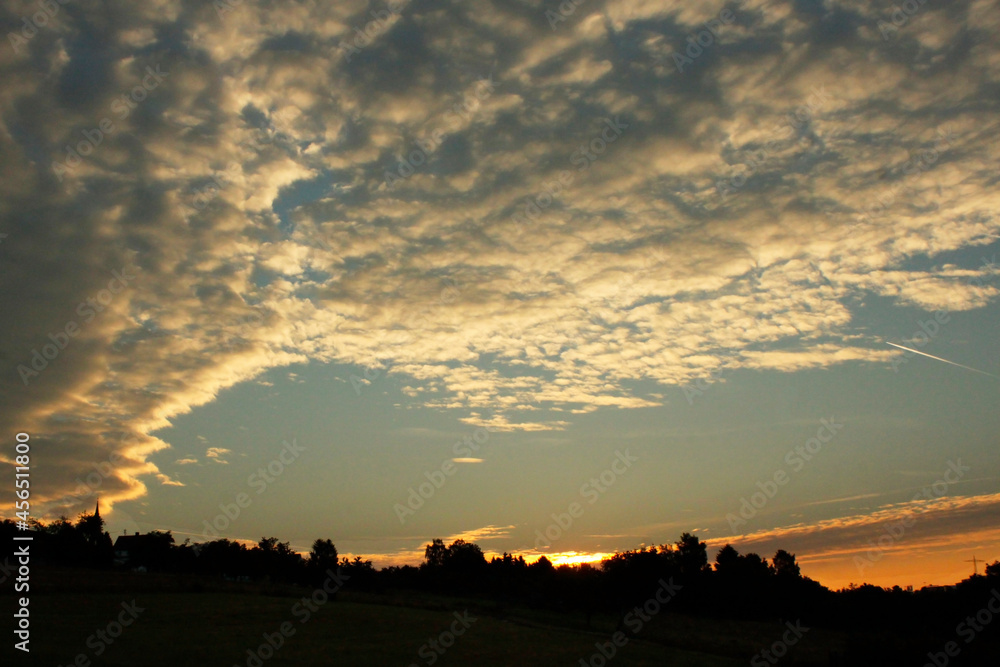 Sunset over the Pirmasens, Germany