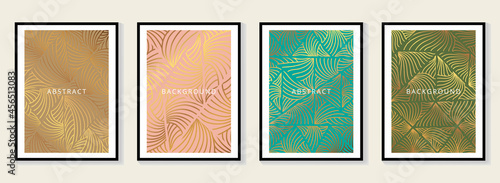Social media banners, a beautiful line-art set of social media post templates with minimal abstract organic shapes, can be used also card, cover, Vector illustration.