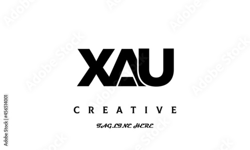 XAU creative three latter logo design