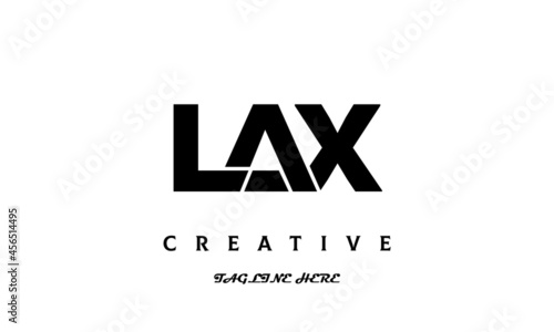 LAX creative three latter logo design