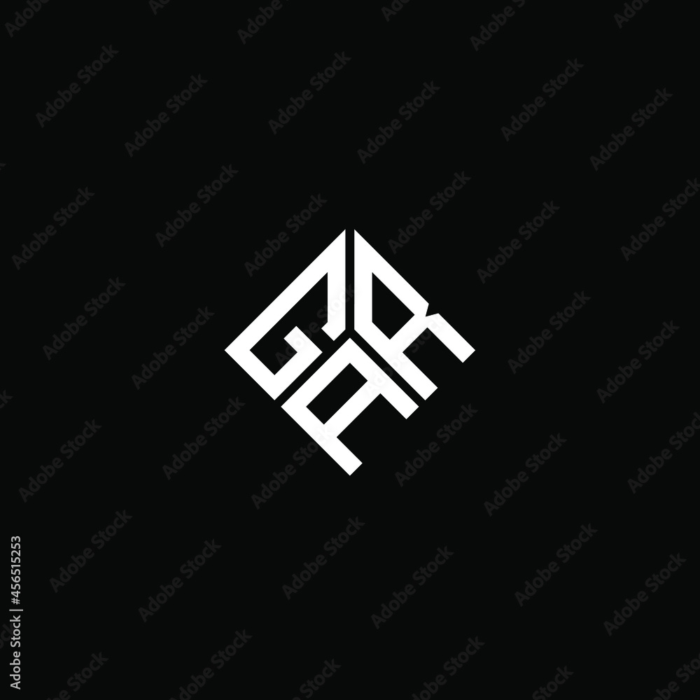 GRA letter logo design on black background. GRA creative initials letter logo concept. GRA letter design.  - obrazy, fototapety, plakaty 