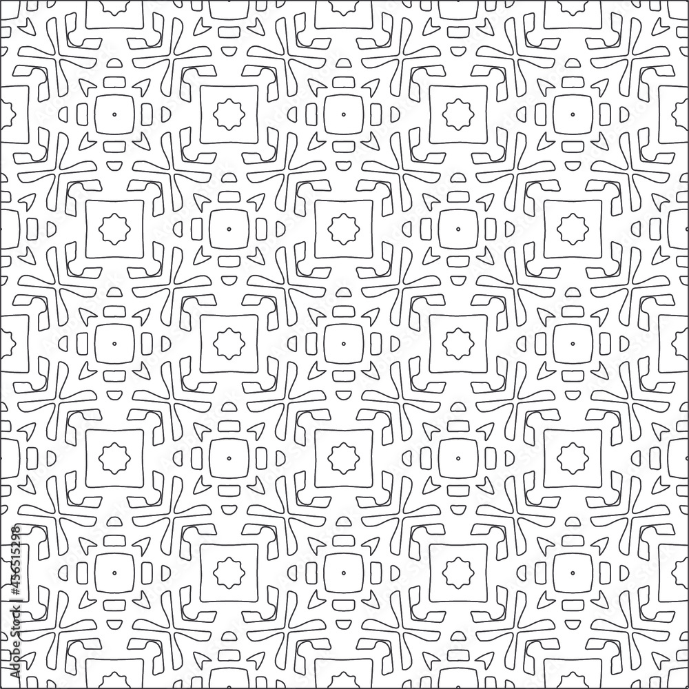 Design monochrome grating pattern,black and white patterns.Repeating geometric tiles from striped elements. black otnament.