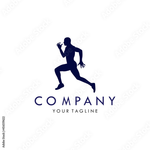 run marathon flat logo icon