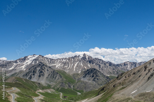 Wallpaper Mural Mountains and grasslands along G217 highway in Xinjiang, China in summer Torontodigital.ca