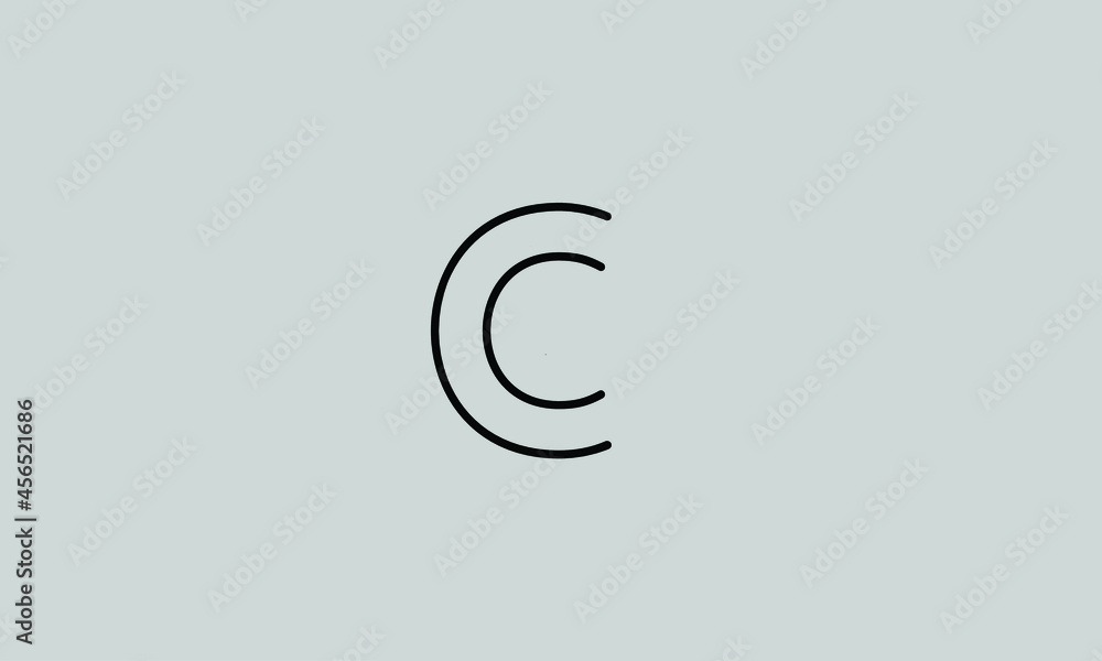 Abstract Letter Initial CC C Vector Logo Design Template Abstract Letter Initial CC C Vector Logo Design Template