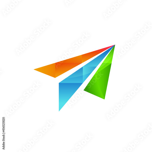 Free Download origami plane logo - GFXLoad