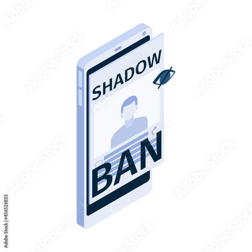 Shadow Ban Icon