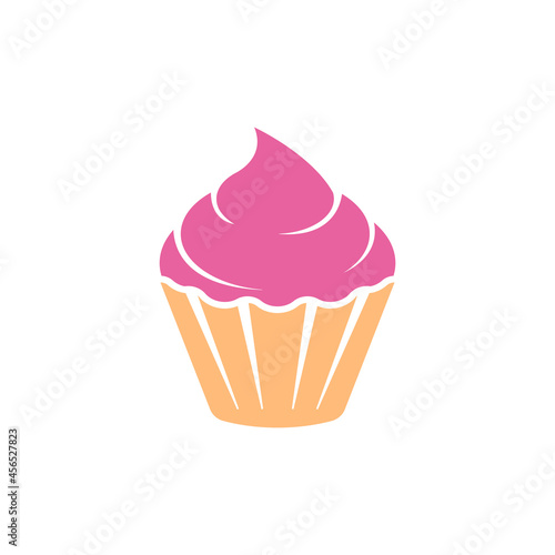 Cupcake icon design illustration template