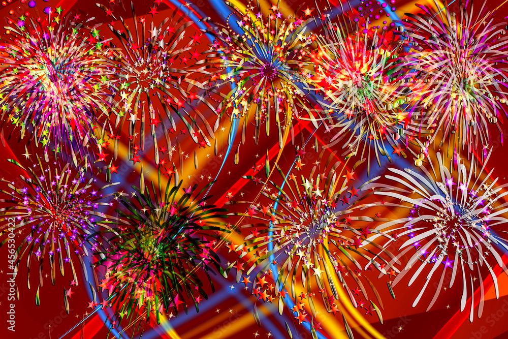 Feuerwerk abstrakt Hintergrund Schwarz lila lavendel gold silber rot blau orange gelb Feuerwerk abstrakt Hintergrund Schwarz lila lavendel gold silber rot blau orange gelb